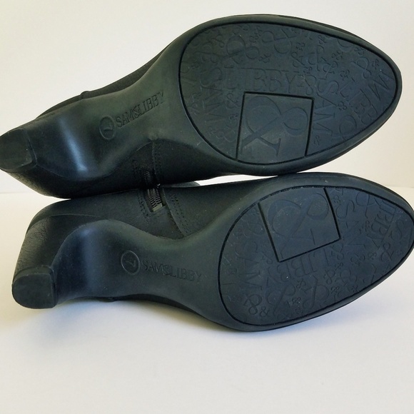SOLD Sam & Libby Black ankle booties - Picture 6 of 6